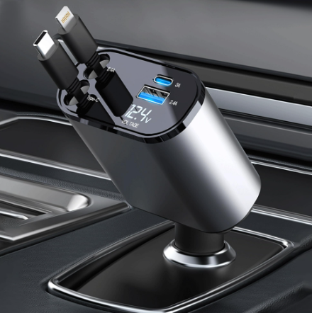 NEXNOVI: SmartReach Extendable Car Charger – Versatile Charging Solution